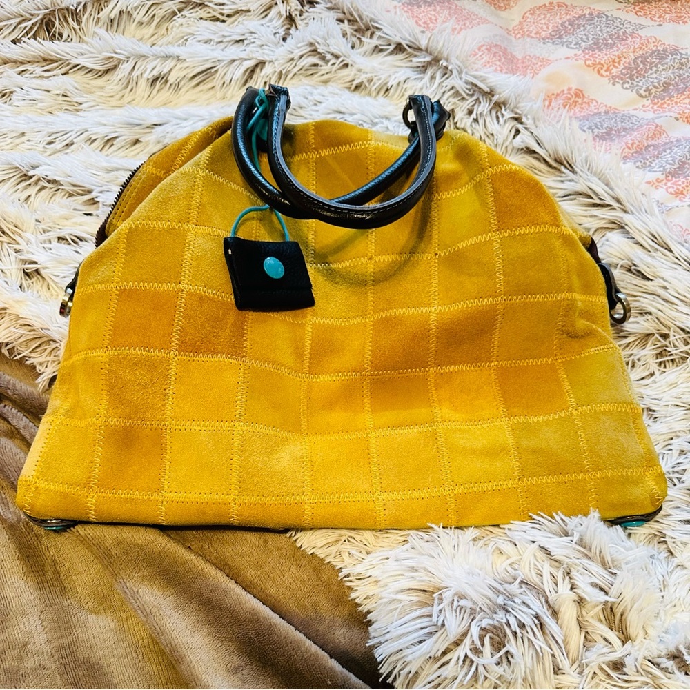Yellow Suede Women's Bag